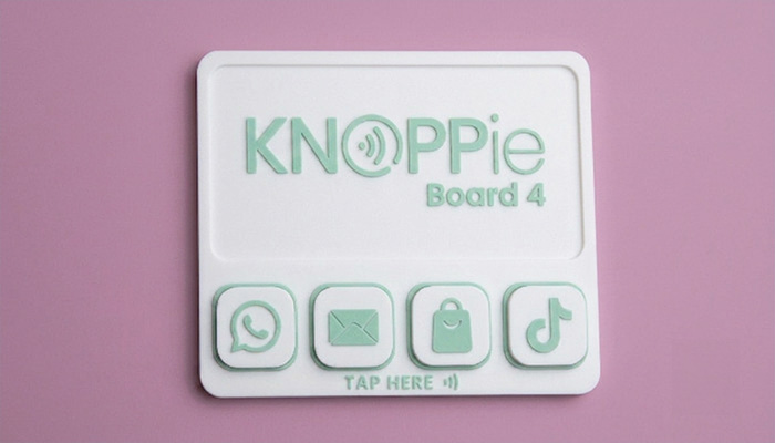 Knoppie Olive & White
